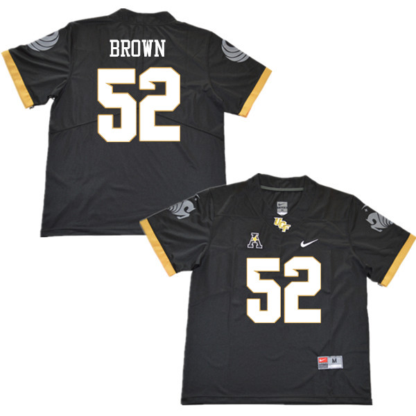 Men #52 Isaiah Brown UCF Knights College Football Jerseys Sale-Black